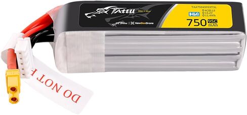 TATTU 750mAh 4S1P 95C 15.2V R-Line HV حزمة بطارية ليبو مع قابس XT30 (4 قطع) in Kuwait