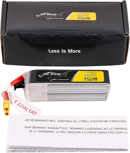 TATTU 750mAh 4S1P 95C 15.2V R-Line HV حزمة بطارية ليبو مع قابس XT30 (4 قطع) in Kuwait