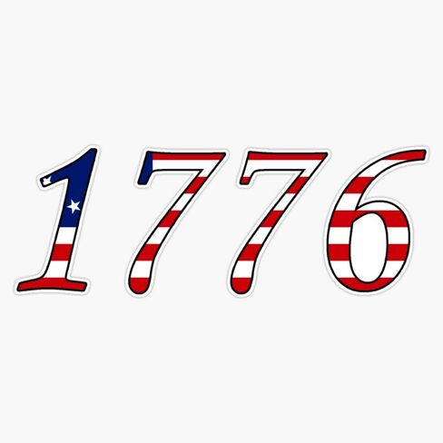 1776 العلم الأمريكي ملصق ملصقات للسيارة متعددة الأشكال ملصق حائط من الفينيل‏ 5" in Kuwait