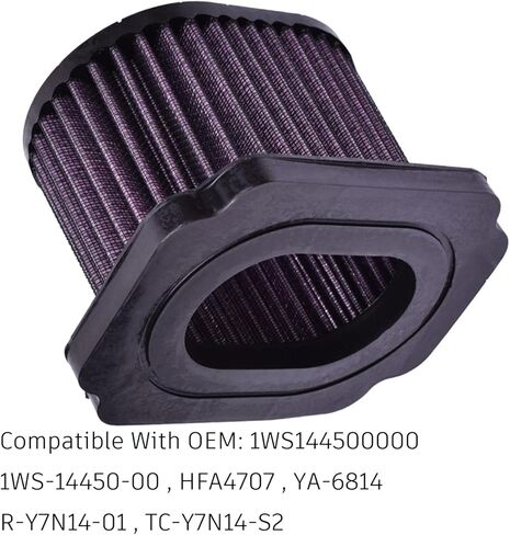 Compatible with 1WS-14450-00 Air Filter For Yamaha MT-07 MT07 2014-2023 / FZ-07 2015-2017 YZF R7 2022 2023 / XSR700 2016-2023 / Tenere 700 2020-2023 TC-Y7N14-S2 in Saudi Arabia