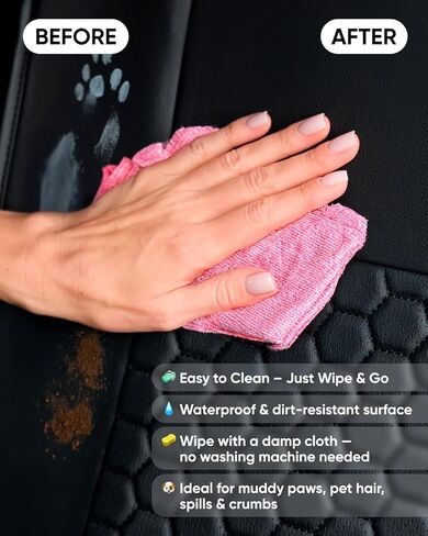Owleys Seat Covers Set for Nissan Pathfinder Cars - Premium Waterproof Eco Leather - Luxury Finish for SUV, Truck, Sedan - Rear Black in Kuwait