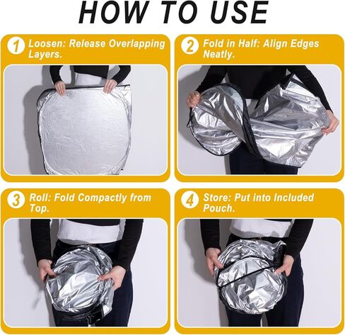 Windshield Sun Shade, Foldable Sun Visor for Front Window with Storage Bag, Windshield Cover Blocks UV & Heat, Keeps Car Cool, Essential Auto Accessories for Most SUV (31.5" x 55.91 ") in Saudi Arabia