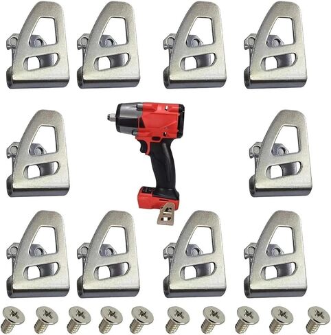 10-Packs Belt clip 42-70-2653 Hook free Screw Fit for Milwaukee Compatible with M18 Impact Driver Hammer Drill Replace 2604-20, 2797-22，2604-22CT,2604-22 in Kuwait