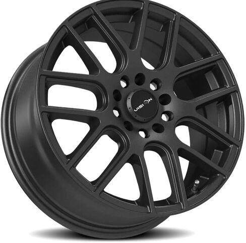 Vision 426 Cross Matte Black Wheel with Painted Finish (16x7"/4x100mm) in Kuwait