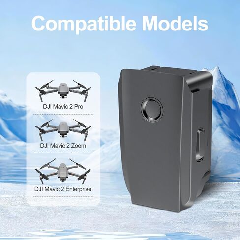1-Pack 3850mAh 15.4V Intelligent Flight Battery Rechargable for DJI Mavic 2,Mavic 2 Pro, Mavic 2 Zoom, Mavic 2 Enterprise Advanced Drone, 30Mins Max Flight Time Battery in Kuwait