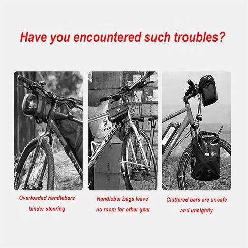 Bike Handlebar Extender with 8'' Long Cross Bar, Aluminum Alloy 0.79" Diameter Handlebars Extensions with Two Clamp Mounting Base, Fit 0.79" to 1.38" for Bike Bicycle Motorcycle Scooter ATV, Black in Saudi Arabia