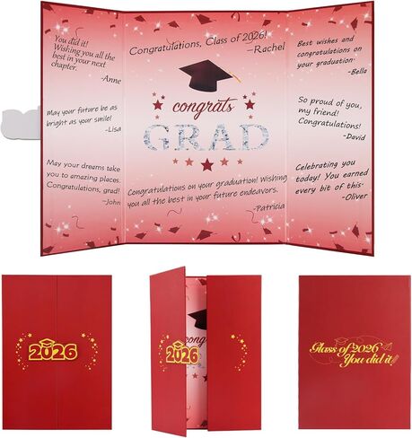 Suyeah ديكورات التخرج 2026، كتاب ضيوف التخرج، فئة 2026 سجل ضيوف التخرج للخريجين التوقيع تهنئة التخرج لوازم الهدايا فكرة ديكور الطاولة (أسود) in Kuwait