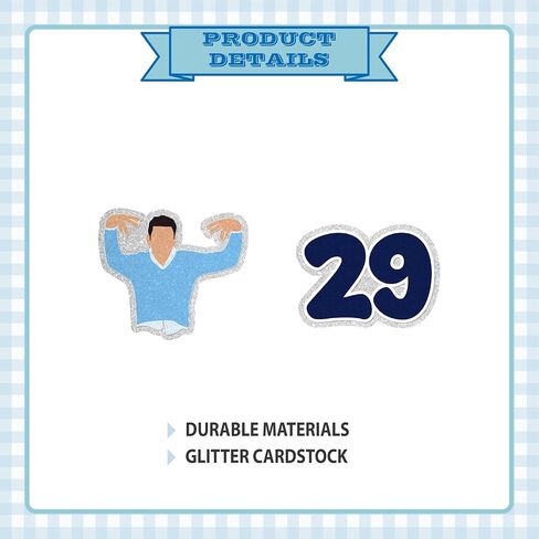 24Pcs Twenty-Nine Birthday Cupcake Toppers - Glitter New Girl 29th Party Decorations I'm 29 Folks, What's Up? Birthday Party Cake Décor For Women in Saudi Arabia
