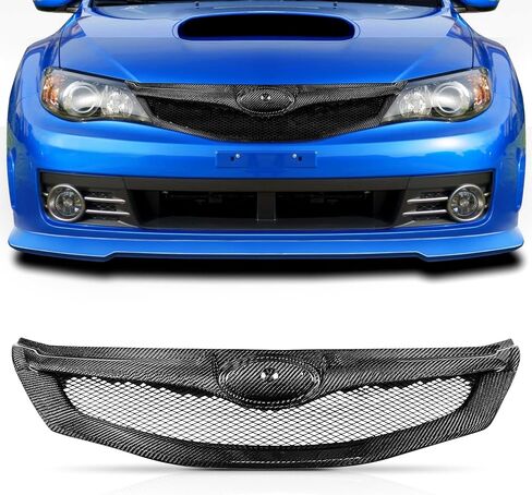 شبكة أمامية علوية من الكربون الأسود متوافقة مع 2008 2009 2010 2011 سوبارو امبريزا WRX STI 2.5L 2DE328 in Kuwait