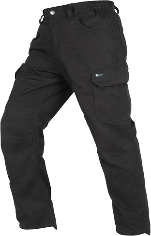 BOCOMAL Men's Work Cargo Pants 12 Multi-Pockets 100% C Relaxed Fit Dura Comfort Water/Stain Resistant Outdoor Hiking Pant in Saudi Arabia