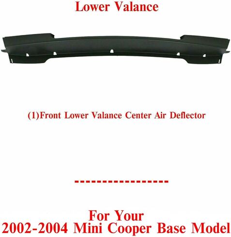 New Front Bumper Lower Valance Center Air Deflector Primed Direct Replacement For Mini Cooper Base Model 2002-2004 51116800135 MC1092101 in Saudi Arabia