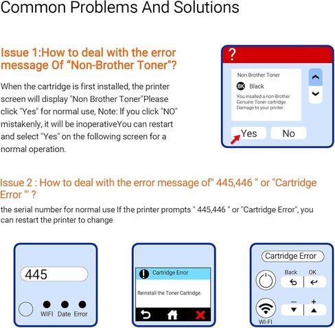 خرطوشة حبر TN830XL ​​متوافقة، عالية الإنتاجية 3500 صفحة، عبوتان بديل حبر TN830 أسود لأخيه HL-L2460DW DCP-L2640DW HL-L2480DW HL-L2400D MFC-L2820DW MFC-L2900DW HL-L2405W in Kuwait
