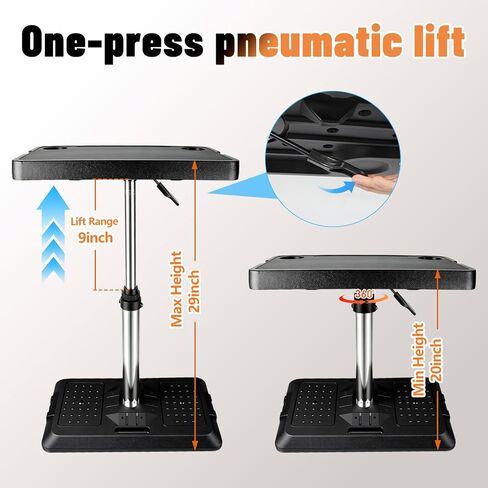 Car Desk for Laptop, Portable Car Table Tray for Front/Rear Passenger Seat, Height Adjustable Laptop Desk for Travel, Work & Eating in Saudi Arabia