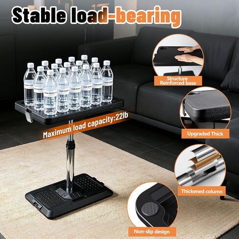 Car Desk for Laptop, Portable Car Table Tray for Front/Rear Passenger Seat, Height Adjustable Laptop Desk for Travel, Work & Eating in Saudi Arabia