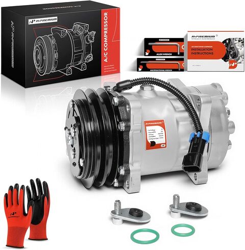 ضاغط تيار متردد ممتاز مع قابض متوافق مع فولفو ACL، VN/VNL/VNM، WC/WG/WH/WI & White/GMC، ACL، J9C0، WAH WCA WG، WHL WHM، WIA WIL والمزيد، طراز SD7H15 in Kuwait