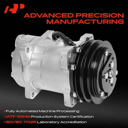 ضاغط تيار متردد ممتاز مع قابض متوافق مع فولفو ACL، VN/VNL/VNM، WC/WG/WH/WI & White/GMC، ACL، J9C0، WAH WCA WG، WHL WHM، WIA WIL والمزيد، طراز SD7H15 in Kuwait