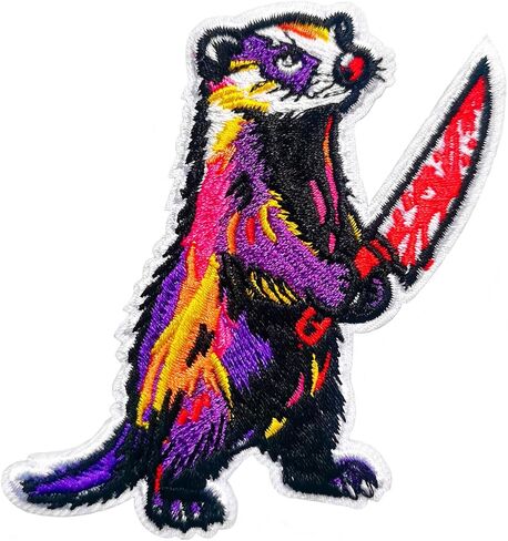 Tiger and Rose Embroidered Patches, Animal Patches Applique, Iron on or Sew on Patches for Clothes, Jackets, T-Shirt, Backpacks, Caps……… in Saudi Arabia