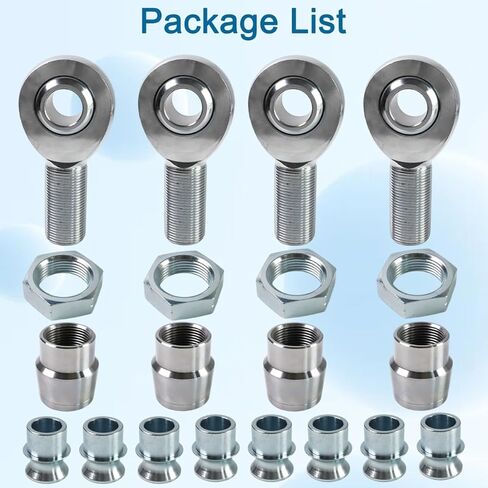 1.25’’ Heim Joints Rod End Kit Replacement for Off-Road & Racing Suspension Linkages, 1 1/4’’ Left & Right Hand Thread Chromoly Joints with PTFE Liner, High Misalignment Spacer & Tube Adapter in Saudi Arabia