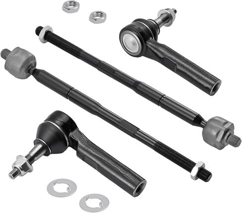 4-PC Tie Rod Ends Kits Compatible with Dodge Caliber 2007-2012,2xOuter-ES800408， 2xInner-EV80645， in Kuwait