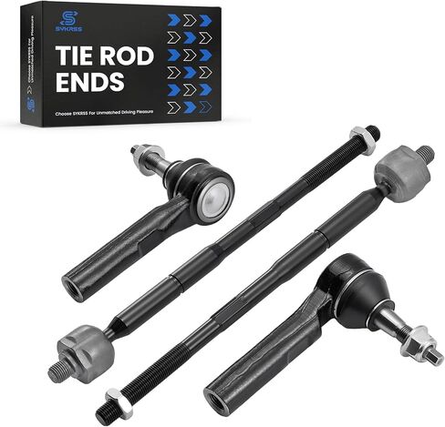 4-PC Tie Rod Ends Kits Compatible with Dodge Caliber 2007-2012,2xOuter-ES800408， 2xInner-EV80645， in Kuwait