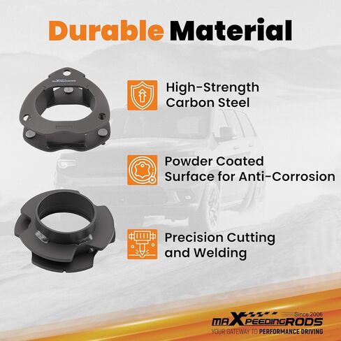 طقم تسوية الرفع الأمامي والخلفي 2 بوصة من maXpeedingrods لسيارة Honda Odyssey 2WD/4WD 1999-2017، مع وصلات نهاية قضيب Sway in Kuwait