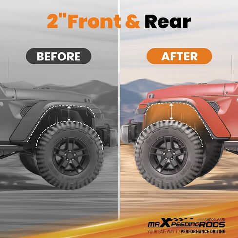 طقم تسوية الرفع الأمامي والخلفي 2 بوصة من maXpeedingrods لسيارة Honda Odyssey 2WD/4WD 1999-2017، مع وصلات نهاية قضيب Sway in Kuwait