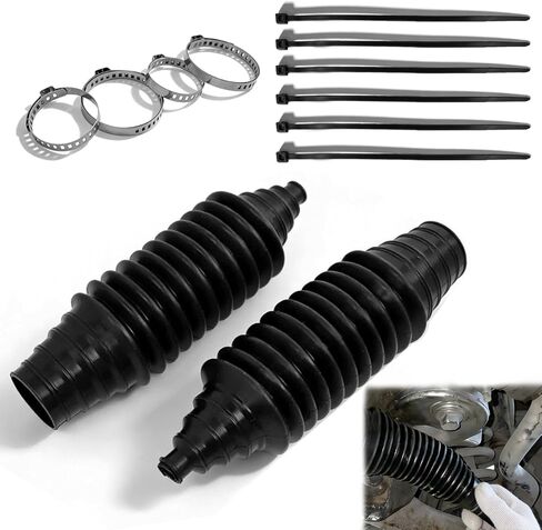 Rack and Pinion Boot Inner Tie Rod Boot Replaces OE 103-3070 Car Steering Rack Boot Kit Includes Cable Ties and Clamps Inner Tie Rod Boot Accessories in Kuwait