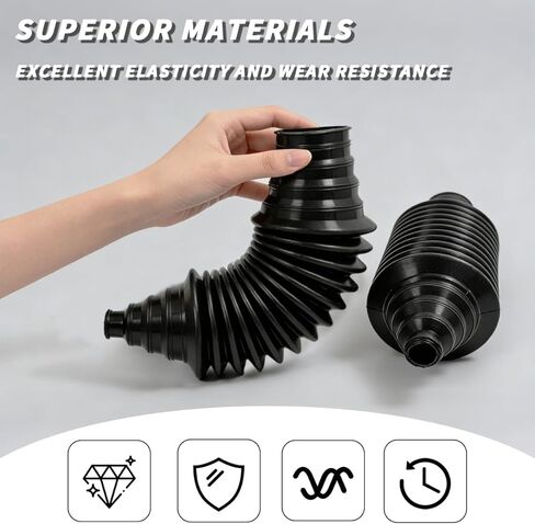 Rack and Pinion Boot Inner Tie Rod Boot Replaces OE 103-3070 Car Steering Rack Boot Kit Includes Cable Ties and Clamps Inner Tie Rod Boot Accessories in Kuwait
