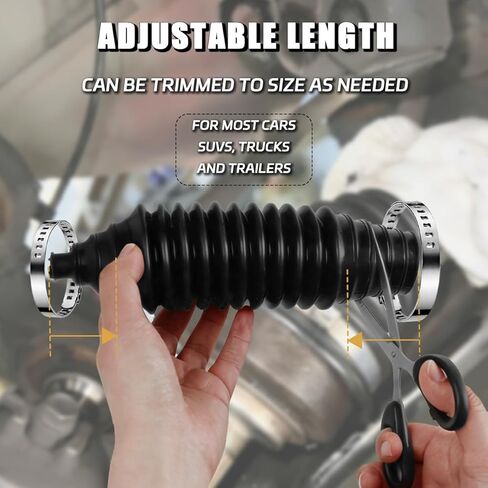 Rack and Pinion Boot Inner Tie Rod Boot Replaces OE 103-3070 Car Steering Rack Boot Kit Includes Cable Ties and Clamps Inner Tie Rod Boot Accessories in Kuwait