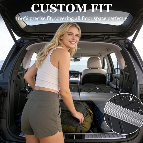 Prosheve Floor Mats & Cargo Liner Set for Hyundai Palisade 2020-2026 7/8 Passenger (2020-2025 Hyundai Palisade Floor Mat) in Saudi Arabia