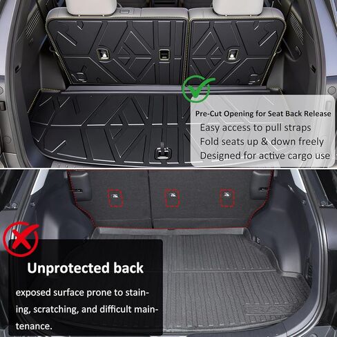 Prosheve Floor Mats & Cargo Liner Set for Hyundai Palisade 2020-2026 7/8 Passenger (2020-2025 Hyundai Palisade Floor Mat) in Saudi Arabia
