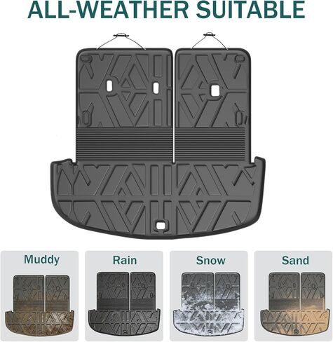Prosheve Floor Mats & Cargo Liner Set for Hyundai Palisade 2020-2026 7/8 Passenger (2020-2025 Hyundai Palisade Floor Mat) in Saudi Arabia