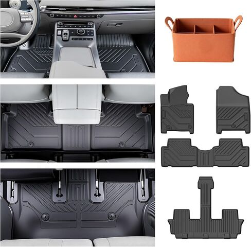 Prosheve Floor Mats & Cargo Liner Set for Hyundai Palisade 2020-2026 7/8 Passenger (2020-2025 Hyundai Palisade Floor Mat) in Saudi Arabia