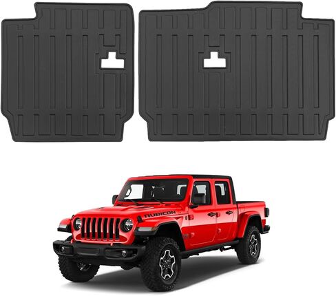 Vanseno Rear Seat Backrest Mats for 2020-2024 2025 2026 Jeep Gladiator JT All Weather Protection TPE Mat for eep Gladiator JT Accessories,Black (Backrest Mats) in Saudi Arabia