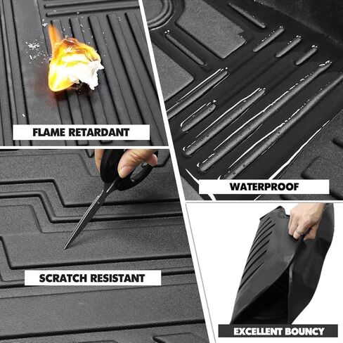 Vanseno Rear Seat Backrest Mats for 2020-2024 2025 2026 Jeep Gladiator JT All Weather Protection TPE Mat for eep Gladiator JT Accessories,Black (Backrest Mats) in Saudi Arabia