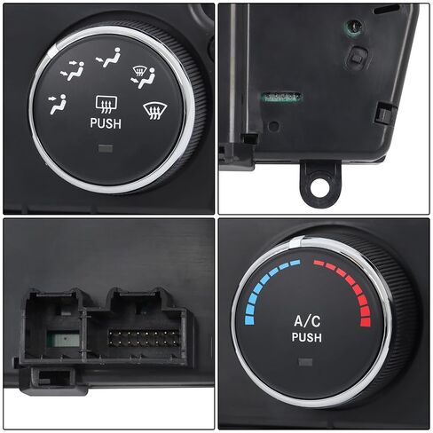 Temperature Control Replacement for W-ra-ngl-er 2014-2017 JK 2018 Replacement for 68197433AB 68197433AA with Rear Window Defrosting Function in Saudi Arabia