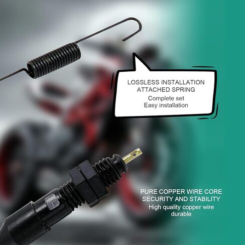 Motorcycle Rear Brake Light Switch, 2-wire Spring Return Rear Brake Stop Switch, Waterproof Tail Light Control Assembly, Replacement for Most Motorcycles Dirt Bikes ATVs Scooters (Black) in Saudi Arabia