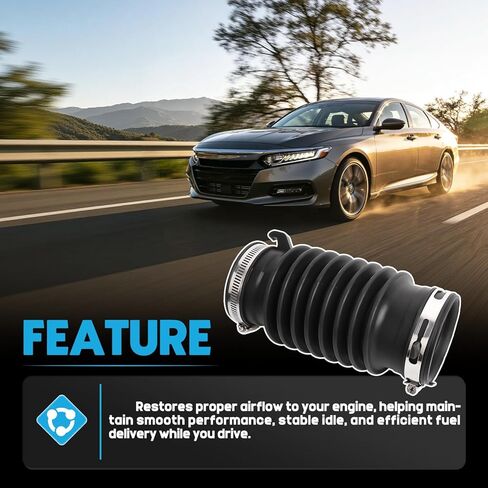 17225-6A0-A00 Engine Air Cleaner Intake Flow Tube Duct Hose Fit For Honda Accord 1.5L 2018-2022 Replaces 172256A0A00 in Saudi Arabia