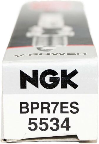 NGK 5534 V-Power Spark Plugs BPR7ES Compatible with Select Alfa Romeo, Audi, Fiat, Lotus, Peugeot, and Porsche Vehicles 1962–1994 (4 Pack) in Kuwait