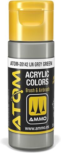 AMMO of Mig Jimenez S.L Atom: IJA Grey Green Acrylic Paint 20ml Bottle in Saudi Arabia
