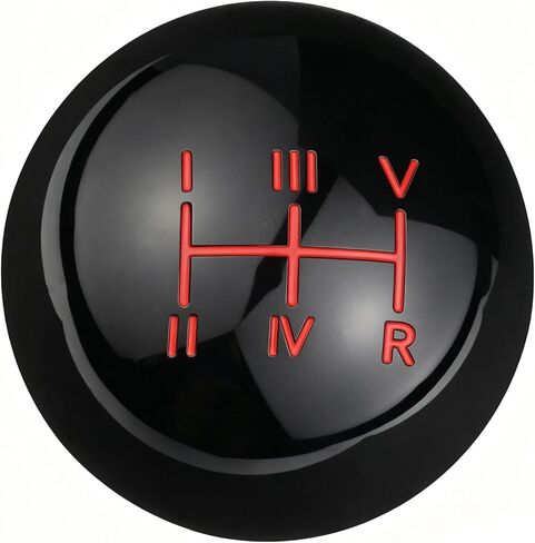 Abfer 5 Speed Shift Knob Upper Left Gear Shift Knobs Ball Manual Stick Shifting Handle Fit for Vehicles (Black) in Saudi Arabia