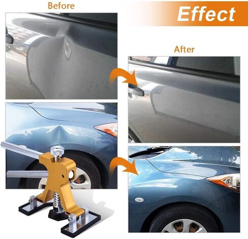 Car Dent Puller - Dent Repair Kit, Auto Body Dent Puller Kit with Adjustable Golden Dent Lifter Puller for Car Body Hail Dent Removal Dent Remover Automobile Body Repair in Saudi Arabia