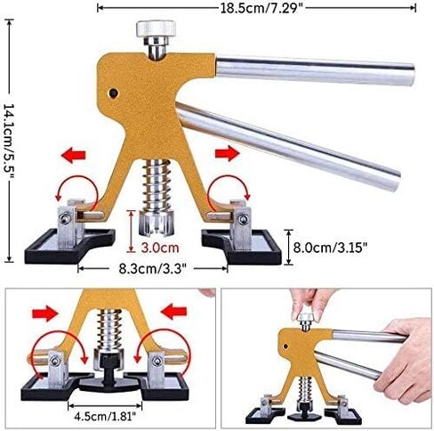 Car Dent Puller - Dent Repair Kit, Auto Body Dent Puller Kit with Adjustable Golden Dent Lifter Puller for Car Body Hail Dent Removal Dent Remover Automobile Body Repair in Saudi Arabia