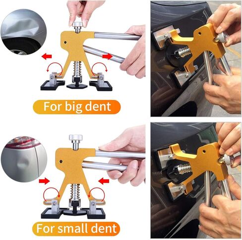 Car Dent Puller - Dent Repair Kit, Auto Body Dent Puller Kit with Adjustable Golden Dent Lifter Puller for Car Body Hail Dent Removal Dent Remover Automobile Body Repair in Saudi Arabia