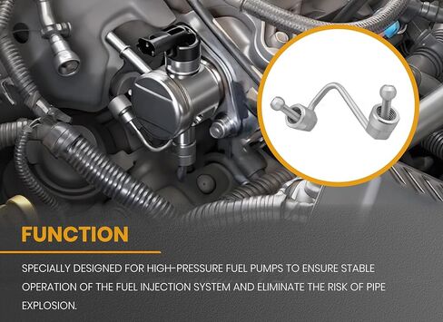 12608374 Intermediate Fuel Feed Pipe Compatible with Buick LaCrosse, Verano, Regal & Chevy Equinox, Malibu, Impala, Captiva Sport, Orlando & GMC Terrain 2010-2017 2.4L in Saudi Arabia