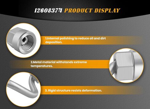 12608374 Intermediate Fuel Feed Pipe Compatible with Buick LaCrosse, Verano, Regal & Chevy Equinox, Malibu, Impala, Captiva Sport, Orlando & GMC Terrain 2010-2017 2.4L in Saudi Arabia