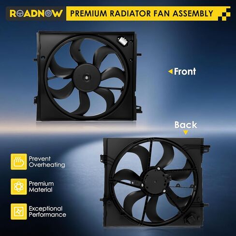 620-473 Radiator Cooling Fan Fit for Nissan Rogue Sport 2.0L 2017-2021 Replacement Radiator Fan Assembly 214816MA0A 214816MA0B 21481-6MA0B 21481-6MA0A NI3115162 in Saudi Arabia