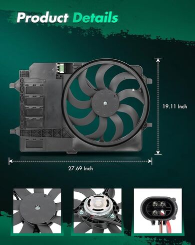 مروحة تبريد بديلة للسيارات من SCITOO لعام 2003-2008 لجهاز Mini for Cooper 1.6L؛ استبدال 621080 in Kuwait