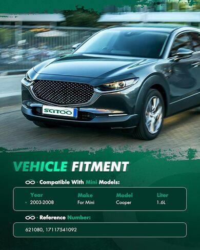 مروحة تبريد بديلة للسيارات من SCITOO لعام 2003-2008 لجهاز Mini for Cooper 1.6L؛ استبدال 621080 in Kuwait