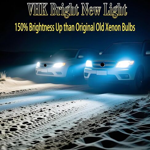VHK لنيسان ألتيما ماكسيما HID مصابيح زينون الأمامية منخفضة الشعاع D2S 2010 2011 2012 2013 2014، S SR SL SV مصابيح ثنائية زينون، 8000K أبيض أزرق OEM 35W 4300K ​​D2SC1 استبدال، لا تناسب الهالوجين أبدًا، عبوتان in Kuwait